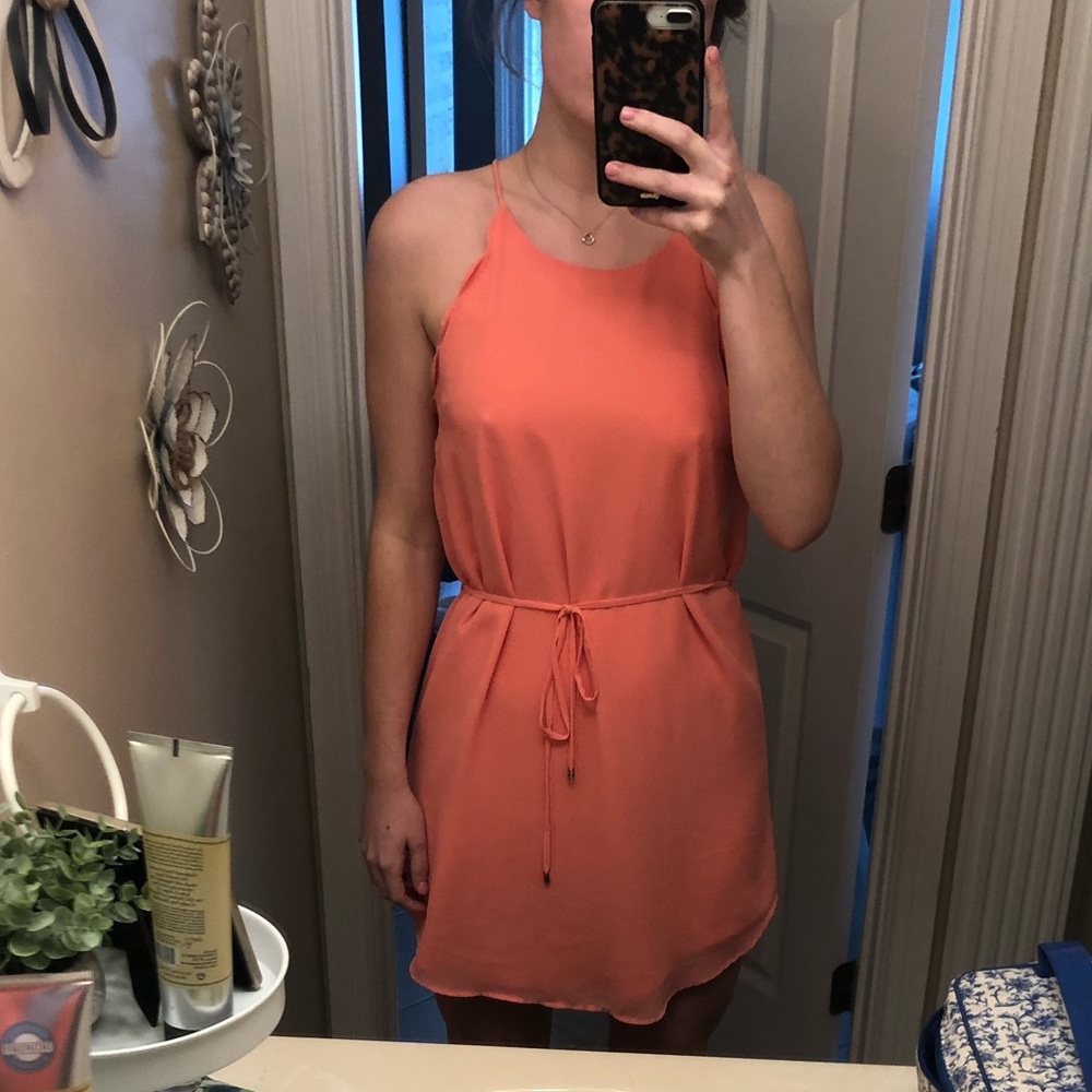 Peach dress
